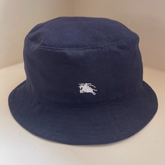 Auc NWT Burberry Cotton Logo Bucket Hat - Picture 4 of 12